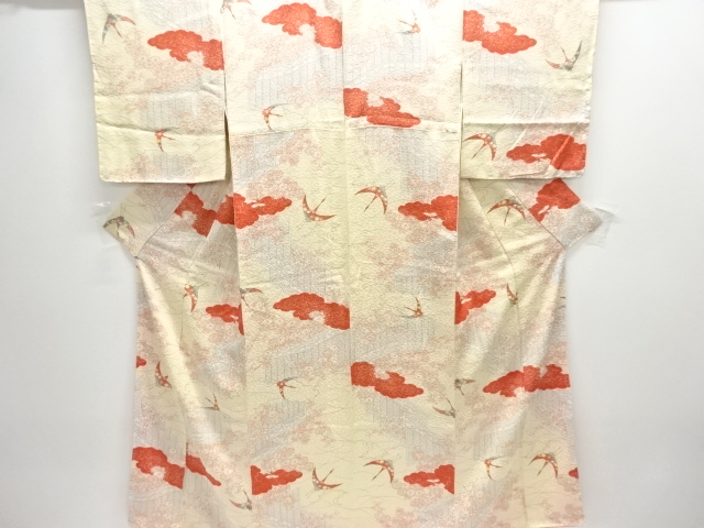 JAPANESE KIMONO / KOMON / FLOWER & BIRD